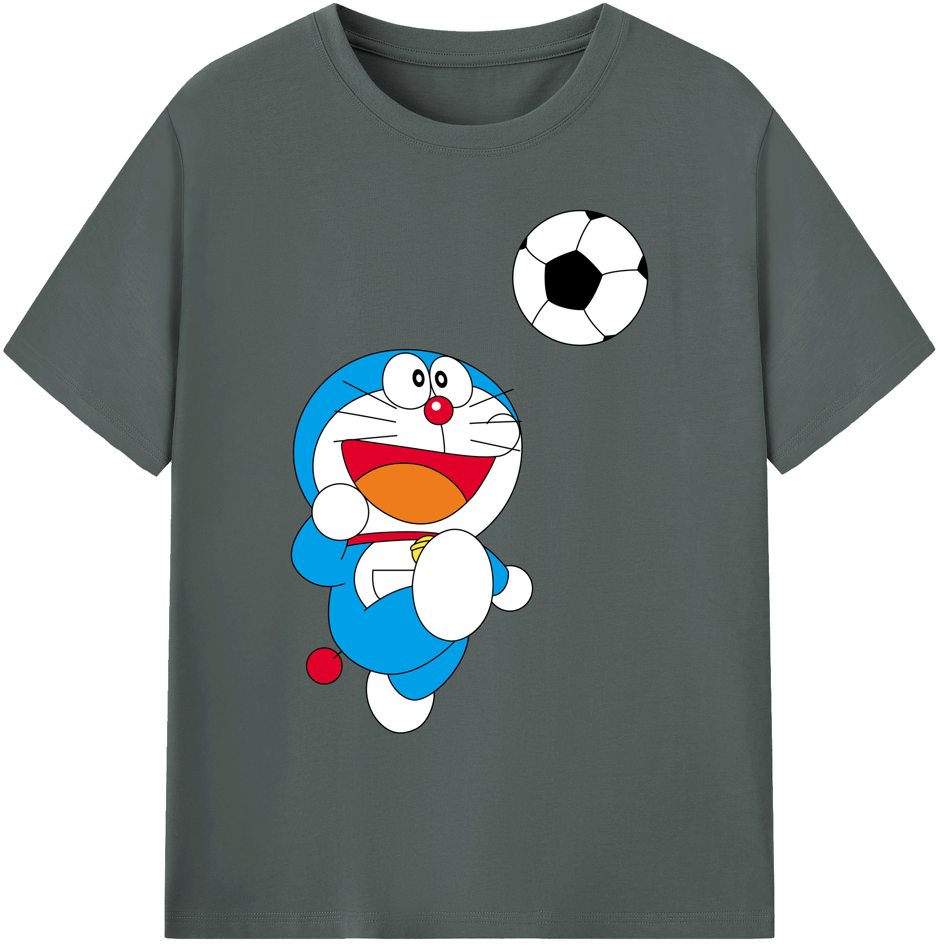 （画像用） ドラえもん Doraemon 綿100％ メンズ半袖Tシャツ｜肌触りやわらか＆通気性